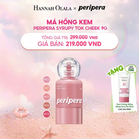  MÁ HỒNG KEM PERIPERA SYRUPY TOK CHEEK 9G 
