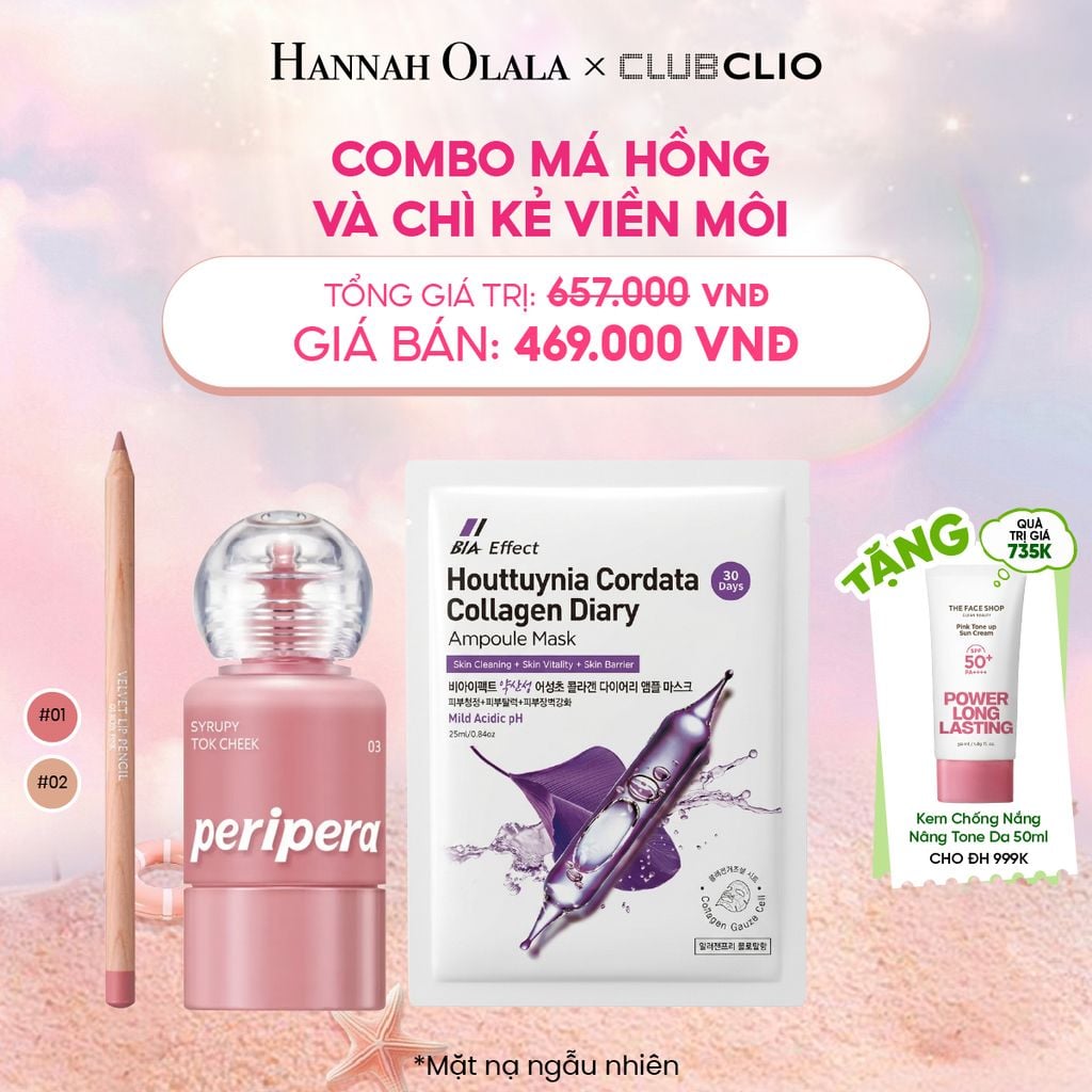  COMBO MÁ HỒNG VÀ CHÌ KẺ VIỀN MÔI 