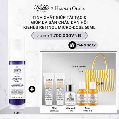  DEAL 15: TINH CHẤT GIÚP TÁI TẠO & GIÚP DA SĂN CHẮC ĐÀN HỒI KIEHL’S RETINOL MICRO-DOSE 50ML 