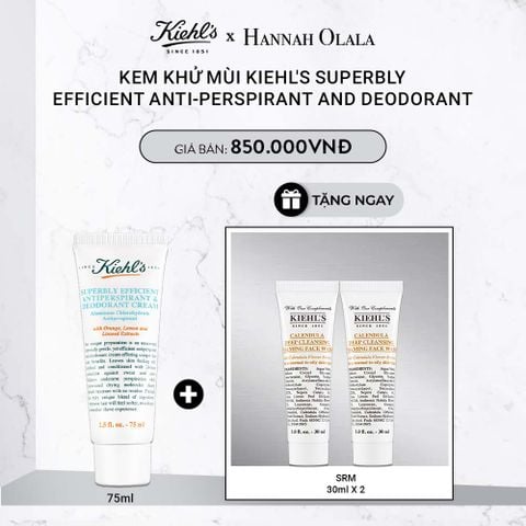  DEAL 11: KEM KHỬ MÙI KIEHL'S SUPERBLY EFFICIENT ANTI-PERSPIRANT AND DEODORANT 