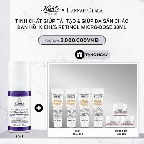  DEAL 14: TINH CHẤT GIÚP TÁI TẠO & GIÚP DA SĂN CHẮC ĐÀN HỒI KIEHL’S RETINOL MICRO-DOSE 30ML 