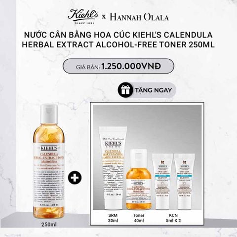  DEAL 16: NƯỚC CÂN BẰNG HOA CÚC KIEHL'S CALENDULA HERBAL EXTRACT ALCOHOL-FREE TONER 250ML 