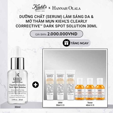  DEAL 2: DƯỠNG CHẤT (SERUM) LÀM SÁNG DA & MỜ THÂM MỤN KIEHL'S CLEARLY CORRECTIVE™ DARK SPOT SOLUTION 30ML 