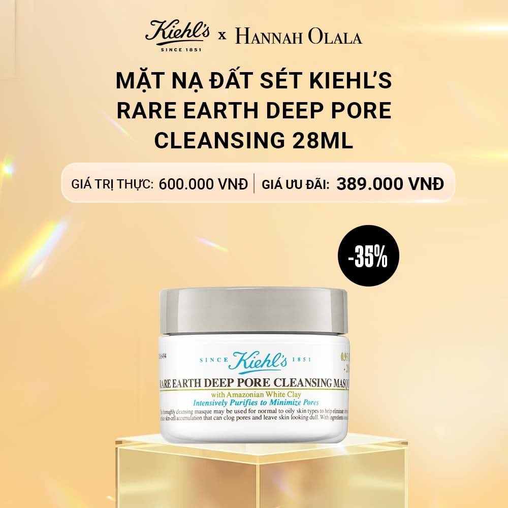  C726_DEAL 17: MẶT NẠ ĐẤT SÉT KIEHL'S RARE EARTH DEEP PORE CLEANSING MASQUE 28ML 