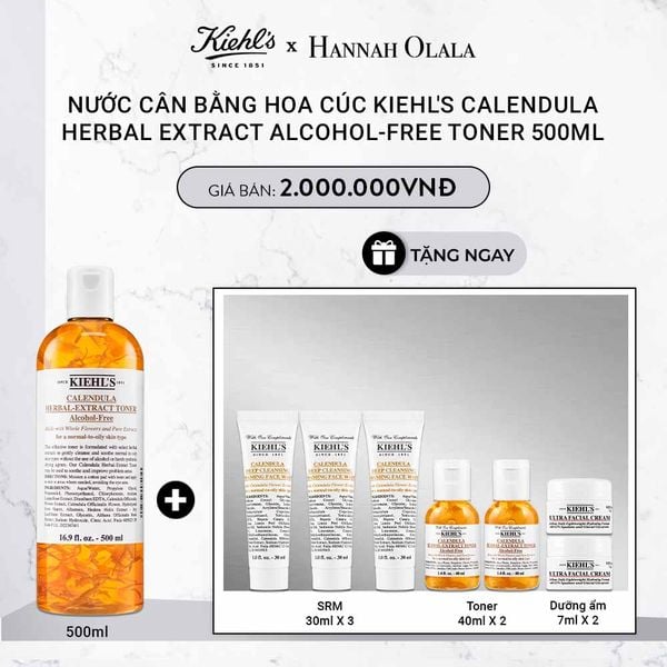  DEAL 4: NƯỚC CÂN BẰNG HOA CÚC KIEHL'S CALENDULA HERBAL EXTRACT ALCOHOL-FREE TONER 500ML 