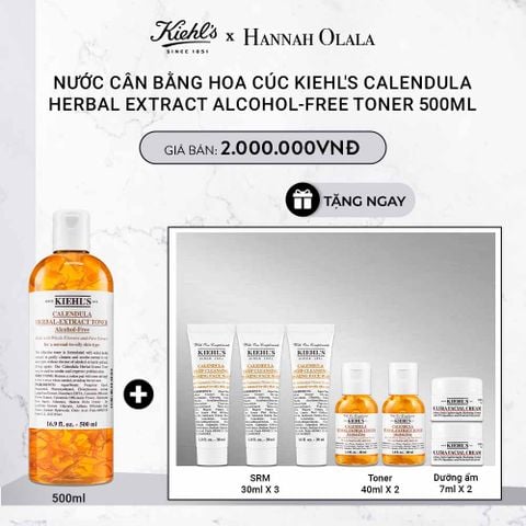 DEAL 4: NƯỚC CÂN BẰNG HOA CÚC KIEHL'S CALENDULA HERBAL EXTRACT ALCOHOL-FREE TONER 500ML 