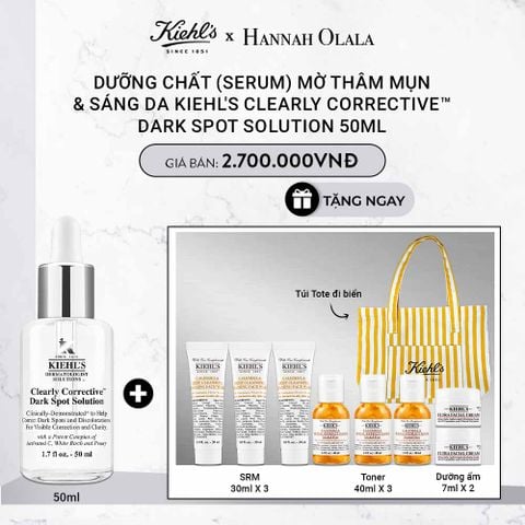  DEAL 1: DƯỠNG CHẤT (SERUM) LÀM SÁNG DA & MỜ THÂM MỤN KIEHL'S CLEARLY CORRECTIVE™ DARK SPOT SOLUTION 50ML 