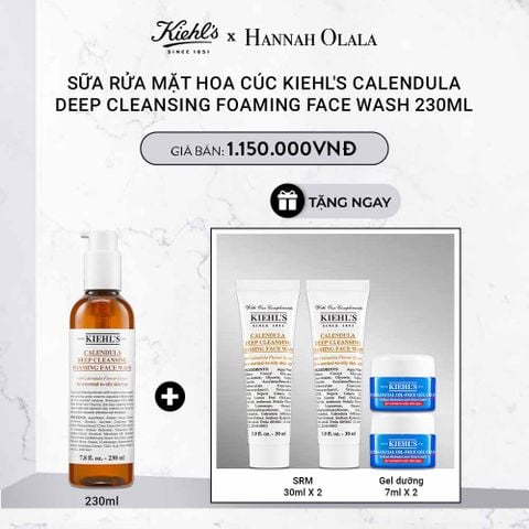  DEAL 6: SỮA RỬA MẶT HOA CÚC KIEHL'S CALENDULA DEEP CLEANSING FOAMING FACE WASH 230ML 