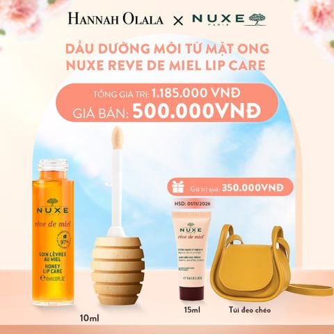  A605_DEAL 7: DẦU DƯỠNG MÔI MẬT ONG NUXE REVE DE MIEL HONEY LIP CARE 10ML 
