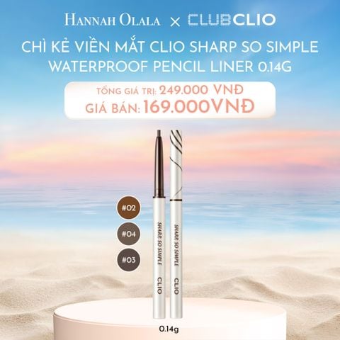  C329_DEAL 6: CHÌ KẺ VIỀN MẮT LÂU TRÔI CLIO SHARP SO SIMPLE 0.14G 