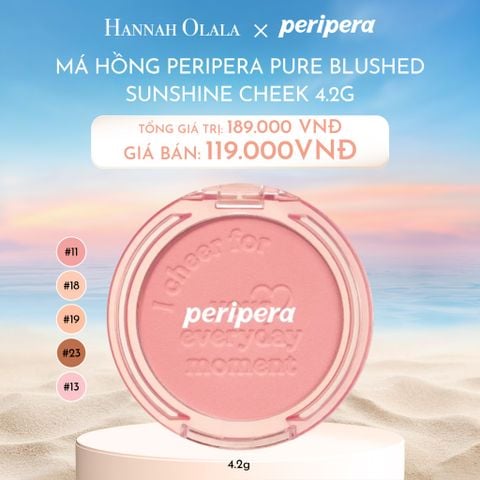  C354_DEAL 1: MÁ HỒNG PERIPERA PURE BLUSHED SUNSHINE 4.2G 