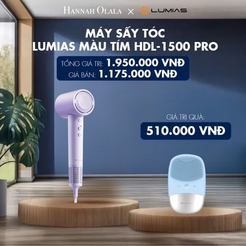  M70_DEAL 33: MÁY SẤY TÓC LUMIAS MÀU TÍM HDL-1500 PRO 
