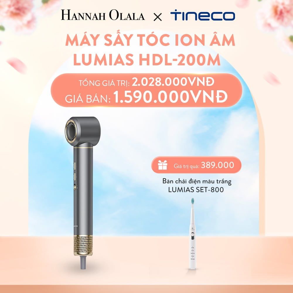  A484_DEAL 1: MÁY SẤY TÓC ION ÂM LUMIAS HDL-200M 