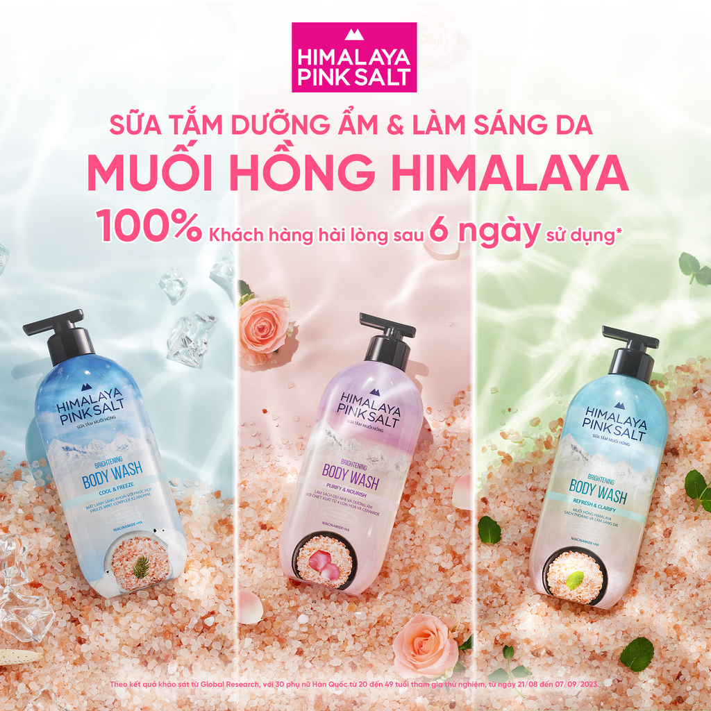  COMBO 02 SỮA TẮM MUỐI HỒNG HIMALAYA PINK SALT TƯƠI MÁT VÀ SẢNG KHOÁI 800G 
