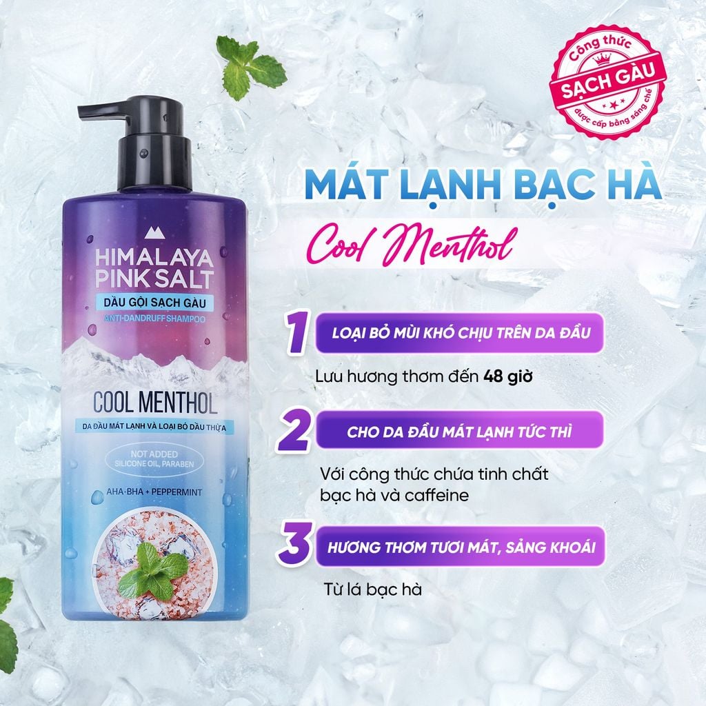  COMBO 02 DẦU GỘI HIMALAYA PINK SALT MUỐI HỒNG CHO DA ĐẦU NGỨA, NGĂN RỤNG TÓC GIÚP MỀM MƯỢT, ÓNG Ả 650ML 