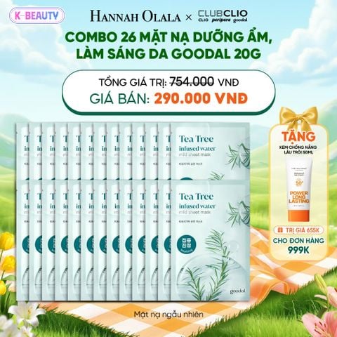  COMBO 26 MẶT NẠ DƯỠNG ẨM, LÀM SÁNG DA GOODAL 20G 