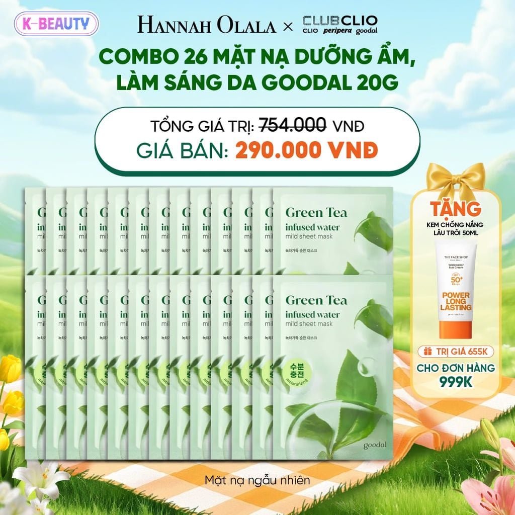  COMBO 26 MẶT NẠ DƯỠNG ẨM, LÀM SÁNG DA GOODAL 20G_K83 