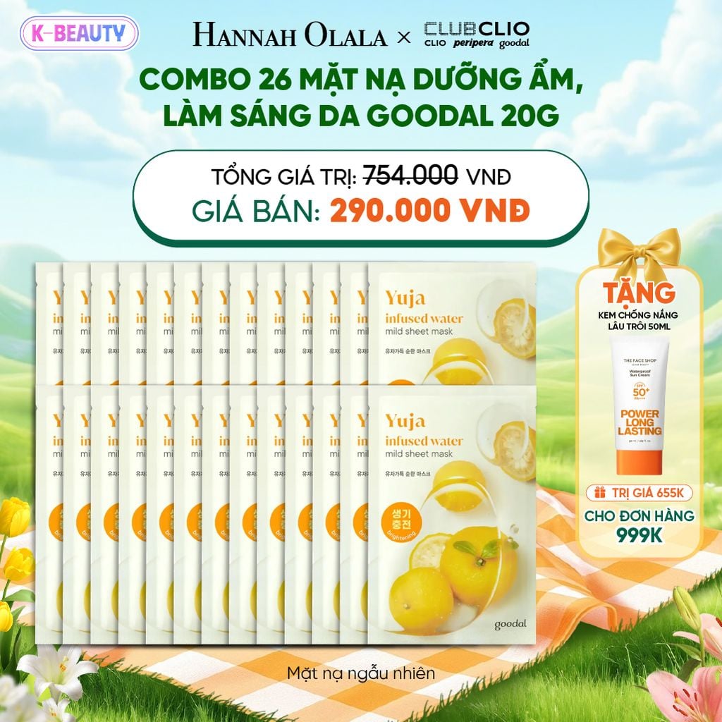  COMBO 26 MẶT NẠ DƯỠNG ẨM, LÀM SÁNG DA GOODAL 20G_K83 