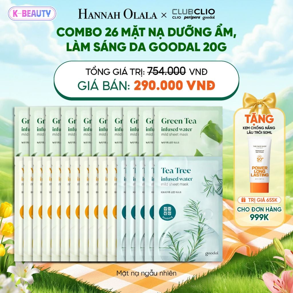  COMBO 26 MẶT NẠ DƯỠNG ẨM, LÀM SÁNG DA GOODAL 20G_K83 