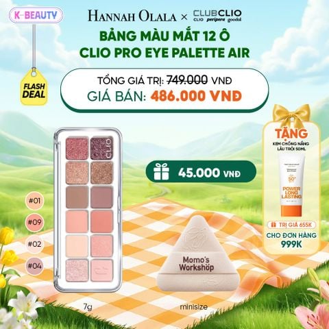  BẢNG MÀU MẮT 12 Ô CLIO PRO EYE PALETTE AIR 