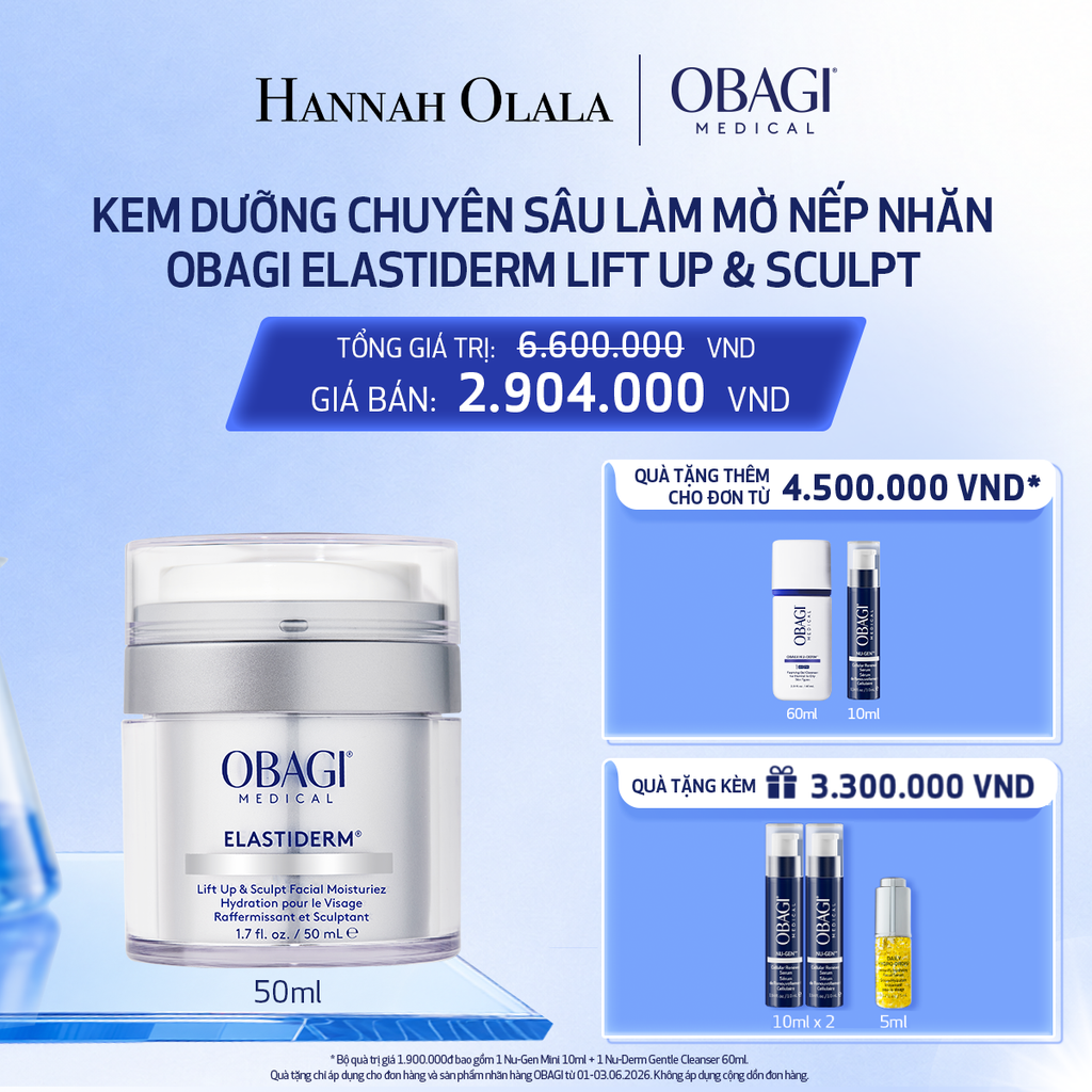  KEM DƯỠNG CHUYÊN SÂU LÀM MỜ NẾP NHĂN OBAGI ELASTIDERM LIFT UP & SCULPT 50ML - DEAL 6 - C06 