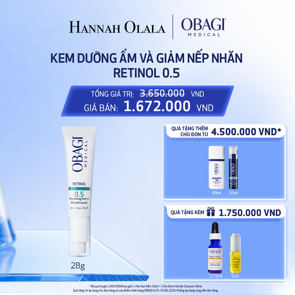  KEM DƯỠNG ẨM VÀ GIẢM NẾP NHĂN RETINOL 0.5 28G - DEAL 10 - C10 
