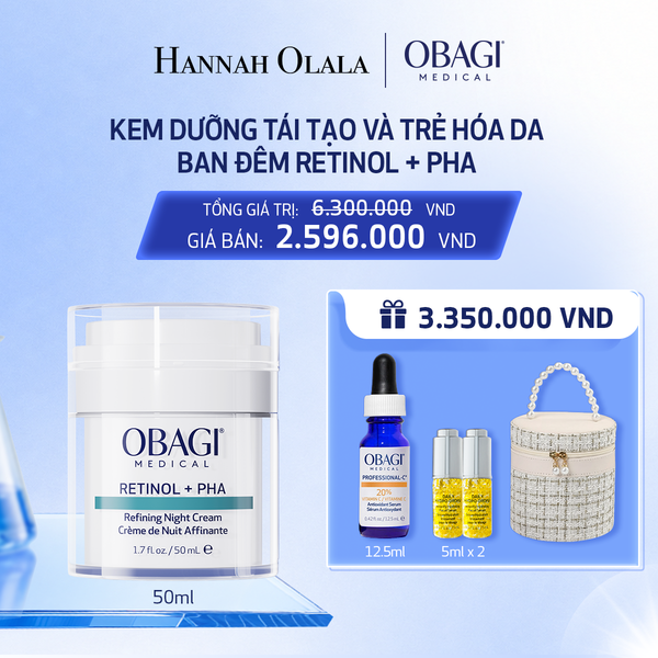  KEM DƯỠNG TÁI TẠO VÀ TRẺ HÓA DA BAN ĐÊM RETINOL + PHA 50ML - DEAL 5 - C17 