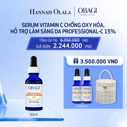  SERUM VITAMIN C CHỐNG OXY HÓA, HỖ TRỢ LÀM SÁNG DA PROFESSIONAL-C 15% 30ML - DEAL 12 - C19 