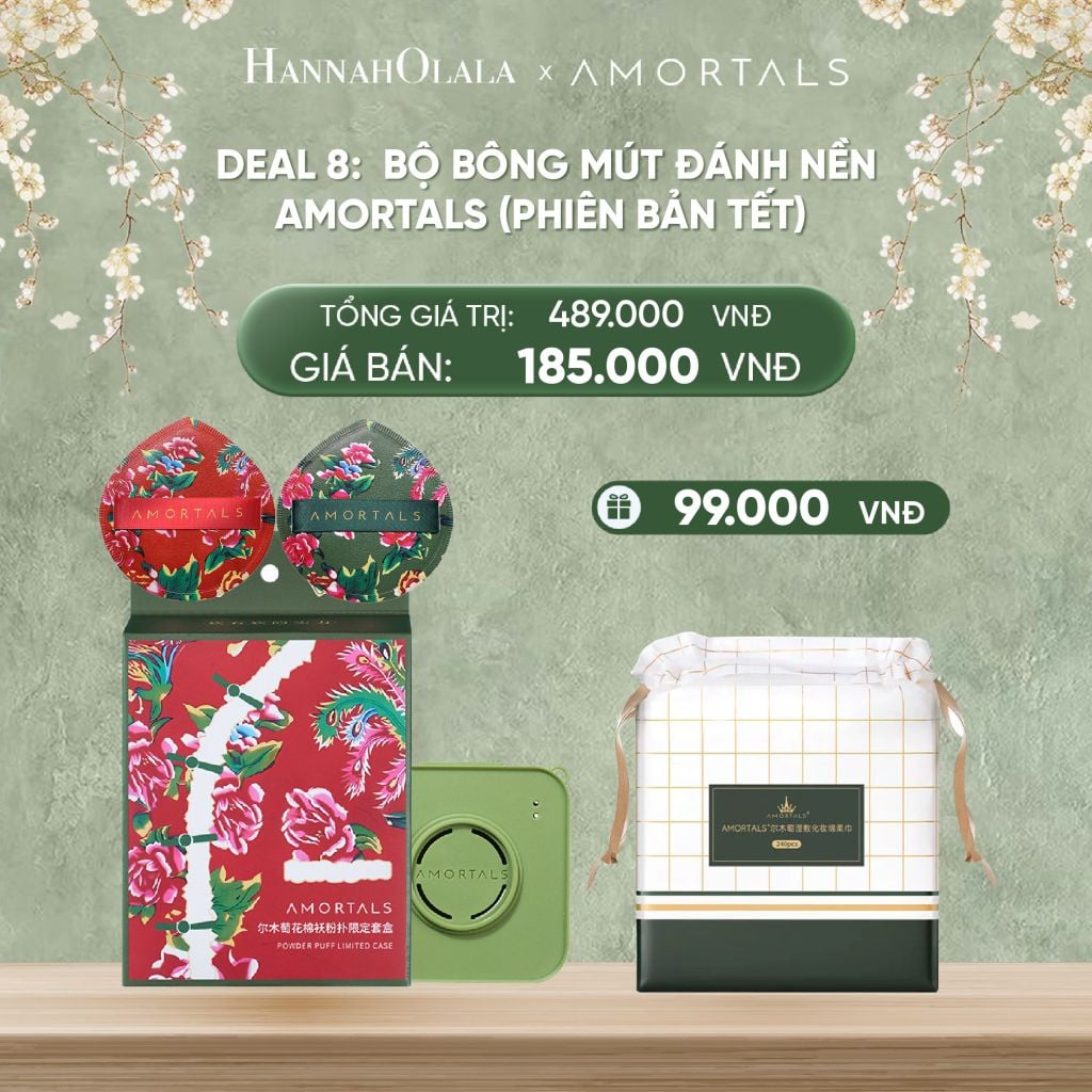  DEAL 8: BỘ BÔNG MÚT ĐÁNH NỀN AMORTALS (PHIÊN BẢN TẾT) 