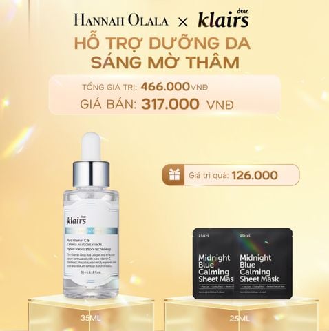  DEAL 8: DEAR, KLAIRS TINH CHẤT FRESHLY JUICED VITAMIN DROP 35ML (IP04) 