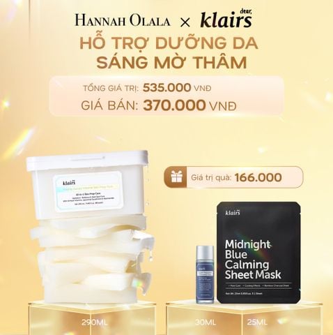  DEAL 11: DEAR, KLAIRS MẶT NẠ GIẤY FRESHLY VITAMIN SKIN PREP PADS 290ML (IP04) 