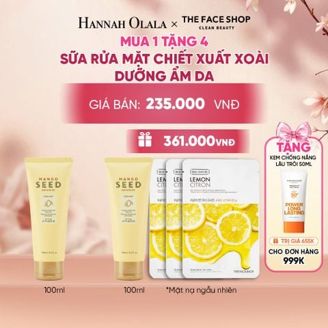  SỮA RỬA MẶT CHIẾT XUẤT XOÀI DƯỠNG ẨM DA 100ML - A41 