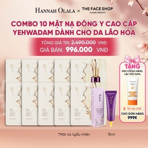  COMBO 10 MẶT NẠ ĐÔNG Y CAO CẤP YEHWADAM DÀNH CHO DA LÃO HÓA - A264 