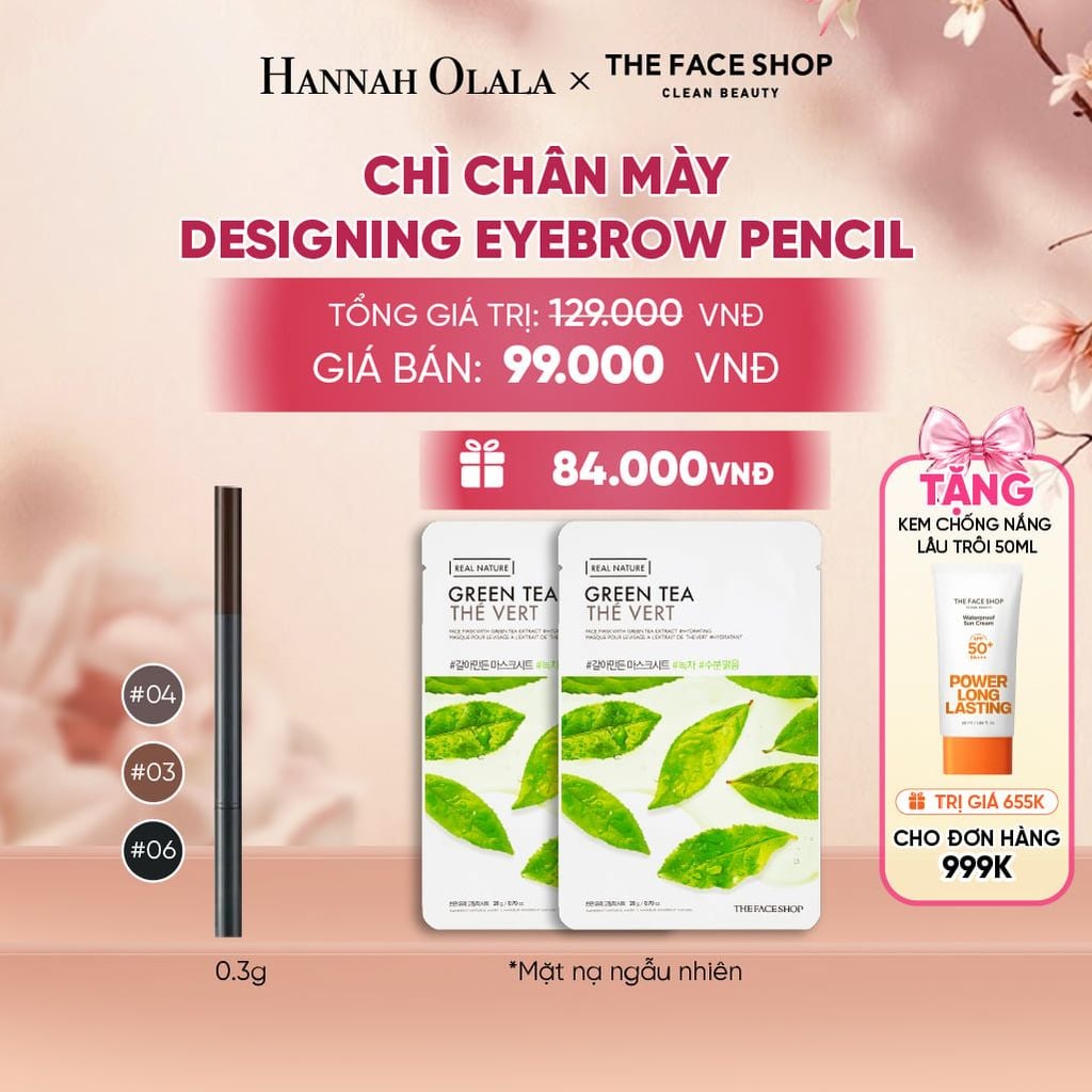  CHÌ CHÂN MÀY DESIGNING EYEBROW PENCIL 0.3G - A163 