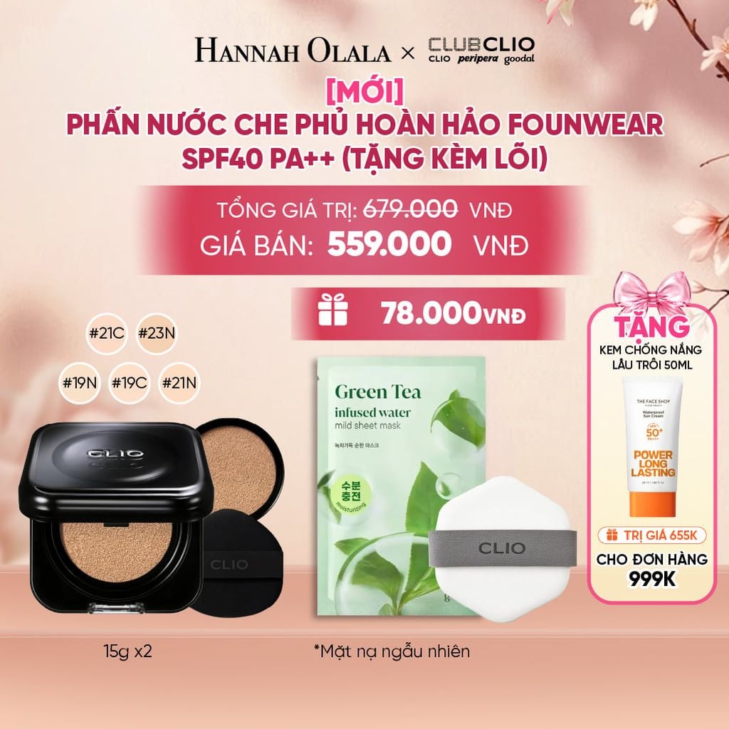  [MỚI] PHẤN NƯỚC CHE PHỦ HOÀN HẢO FOUNWEAR SPF40 PA++ (TẶNG KÈM LÕI) - A664 