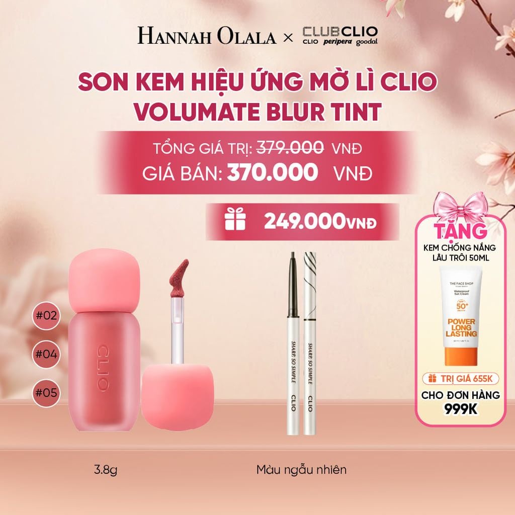  [MỚI] SON KEM HIỆU ỨNG MỜ LÌ VOLUMATE BLUR TINT - A2067 