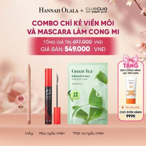  COMBO CHÌ KẺ VIỀN MÔI VÀ MASCARA LÀM CONG MI - A798 