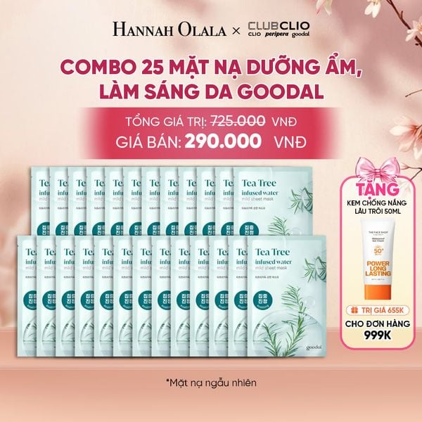  COMBO 25 MẶT NẠ DƯỠNG ẨM, LÀM SÁNG DA GOODAL 20G - A55 