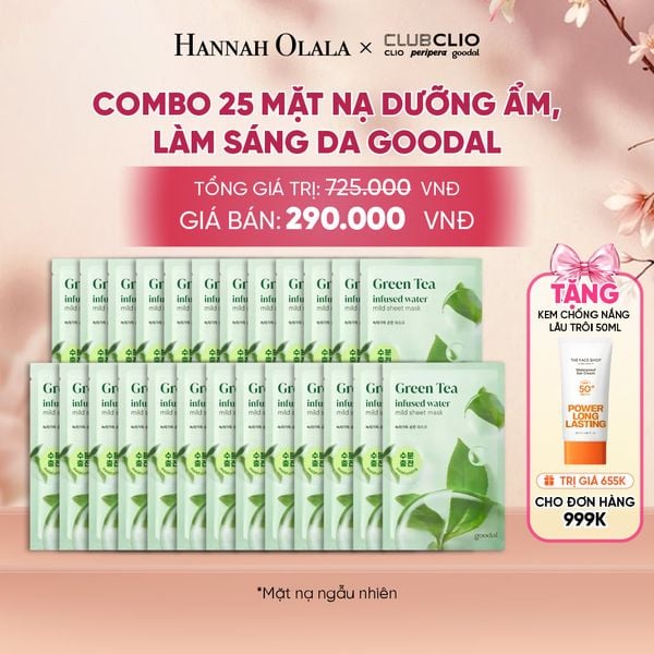  COMBO 25 MẶT NẠ DƯỠNG ẨM, LÀM SÁNG DA GOODAL 20G - A55 