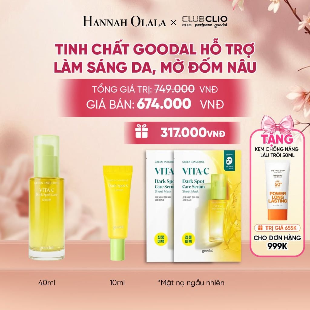  TINH CHẤT GOODAL HỖ TRỢ LÀM SÁNG DA, MỜ ĐỐM NÂU 40ML - A216 