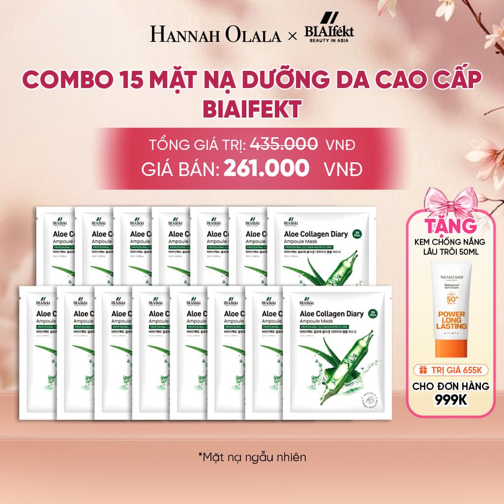  COMBO 15 MẶT NẠ DƯỠNG DA CAO CẤP BIAIFEKT - A693 