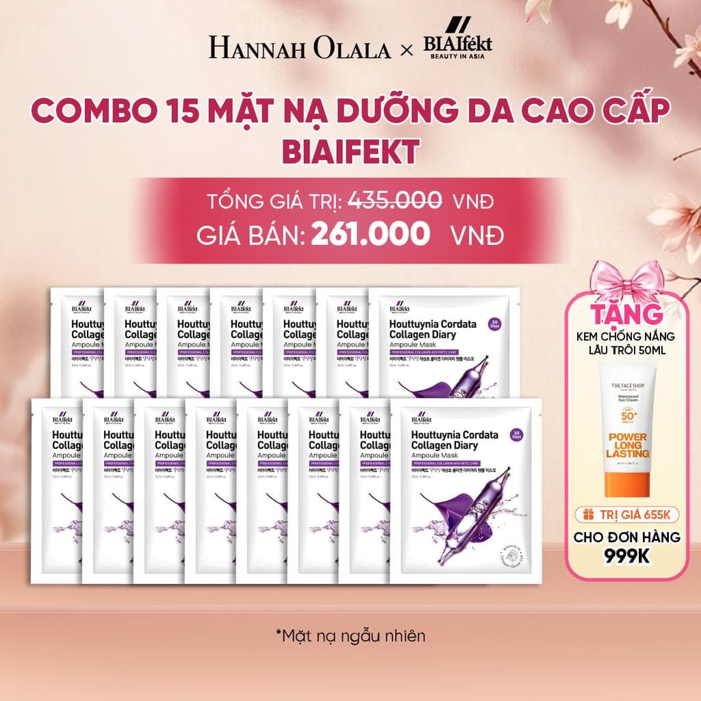  COMBO 15 MẶT NẠ DƯỠNG DA CAO CẤP BIAIFEKT - A693 