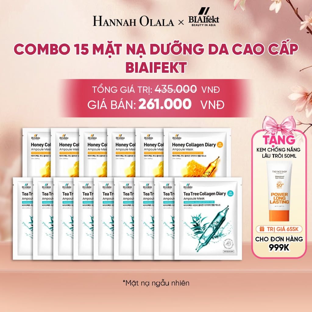  COMBO 15 MẶT NẠ DƯỠNG DA CAO CẤP BIAIFEKT - A693 