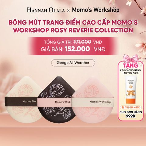  BÔNG MÚT TRANG ĐIỂM CAO CẤP MOMO'S WORKSHOP ROSY REVERIE COLLECTION - A1812 