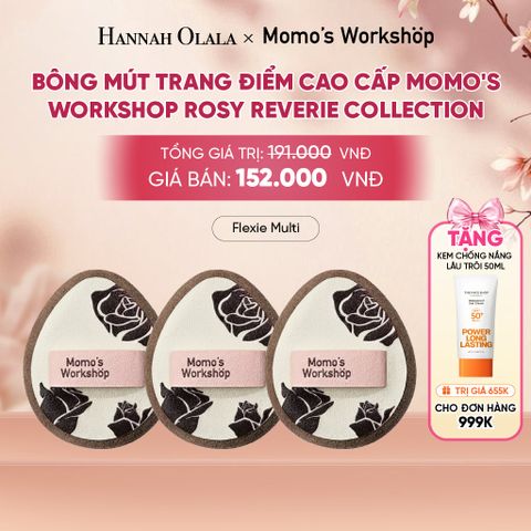  BÔNG MÚT TRANG ĐIỂM CAO CẤP MOMO'S WORKSHOP ROSY REVERIE COLLECTION - A1812 