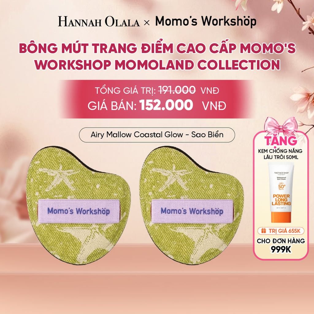  BÔNG MÚT TRANG ĐIỂM CAO CẤP MOMO'S WORKSHOP MOMOLAND COLLECTION - A1815 