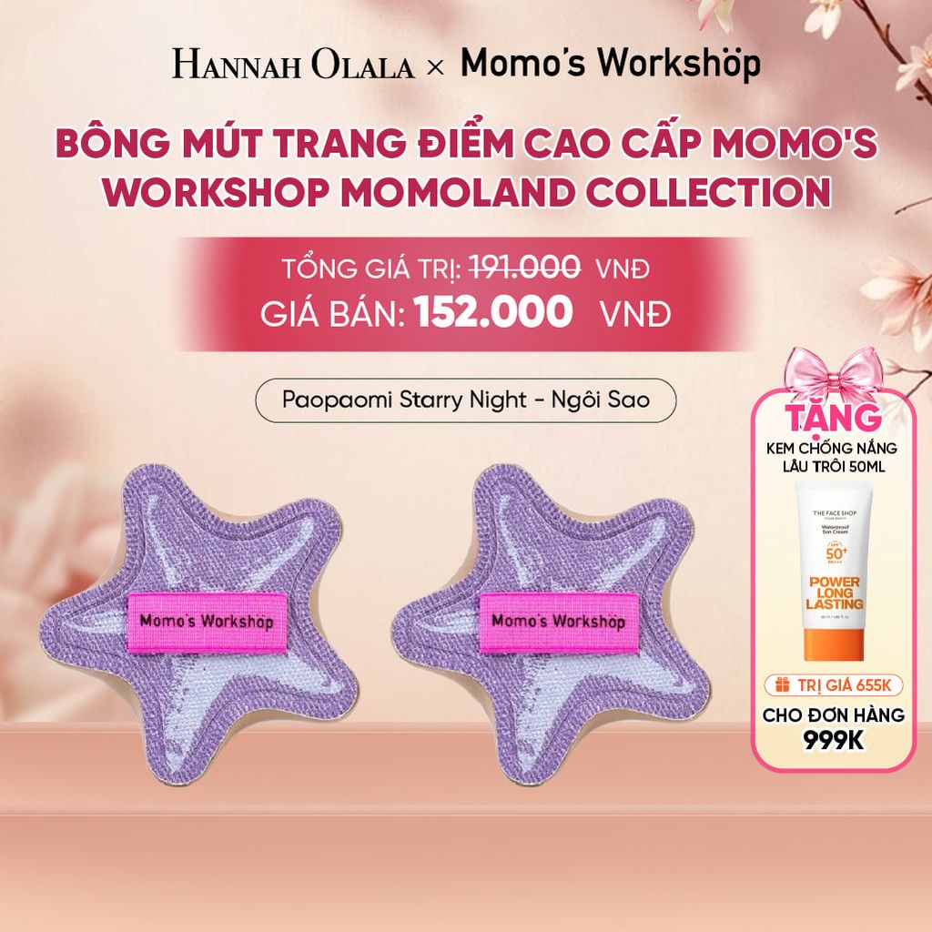  BÔNG MÚT TRANG ĐIỂM CAO CẤP MOMO'S WORKSHOP MOMOLAND COLLECTION - A1815 