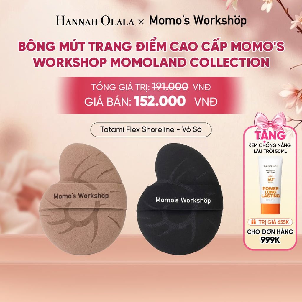  BÔNG MÚT TRANG ĐIỂM CAO CẤP MOMO'S WORKSHOP MOMOLAND COLLECTION - A1815 