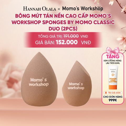  BÔNG MÚT TÁN NỀN CAO CẤP MOMO'S WORKSHOP SPONGES BY MOMO CLASSIC DUO (2PCS) - A1819 