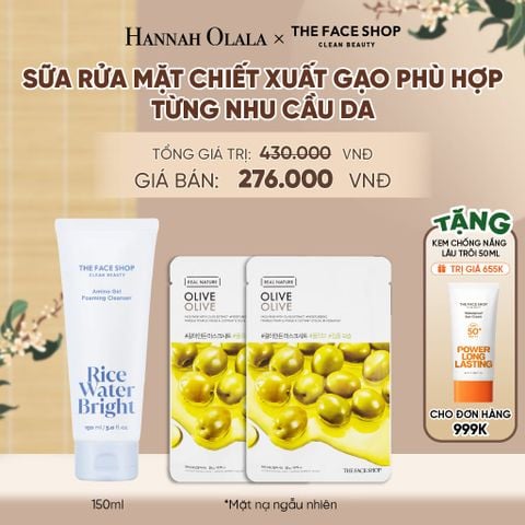  SỮA RỬA MẶT CHIẾT XUẤT GẠO PHÙ HỢP TỪNG NHU CẦU DA - A2138 